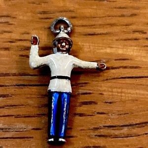 Sterling and Enameled Bermuda policeman